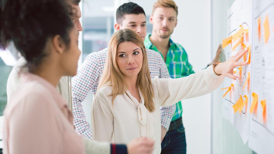 Una reunión de trabajo