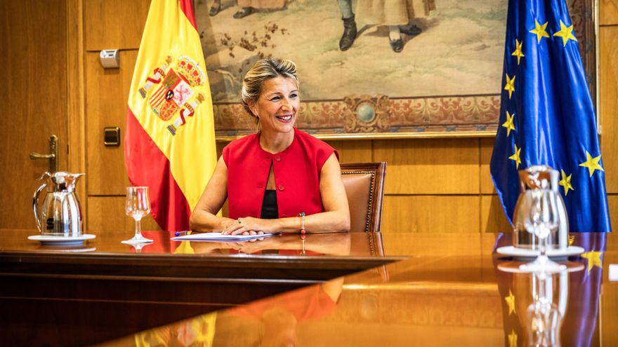 La vicepresidenta segunda y ministra de Trabajo, Yolanda Díaz