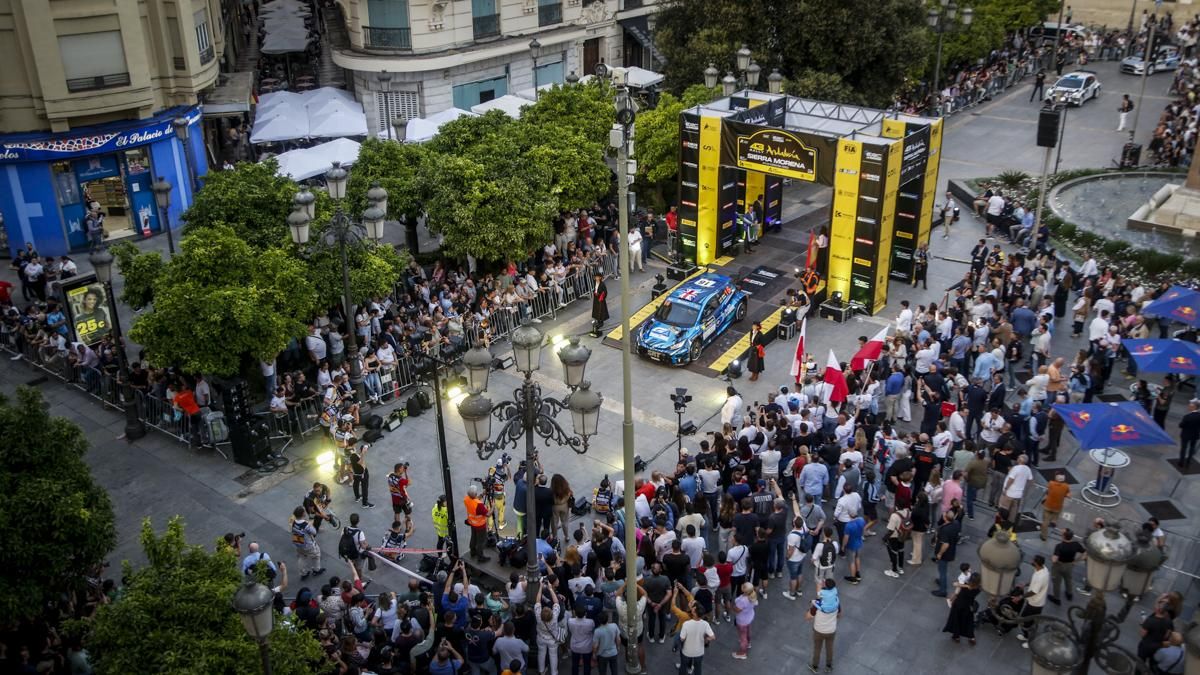 Ceremonia de salida del Rally Sierra Morena 2026