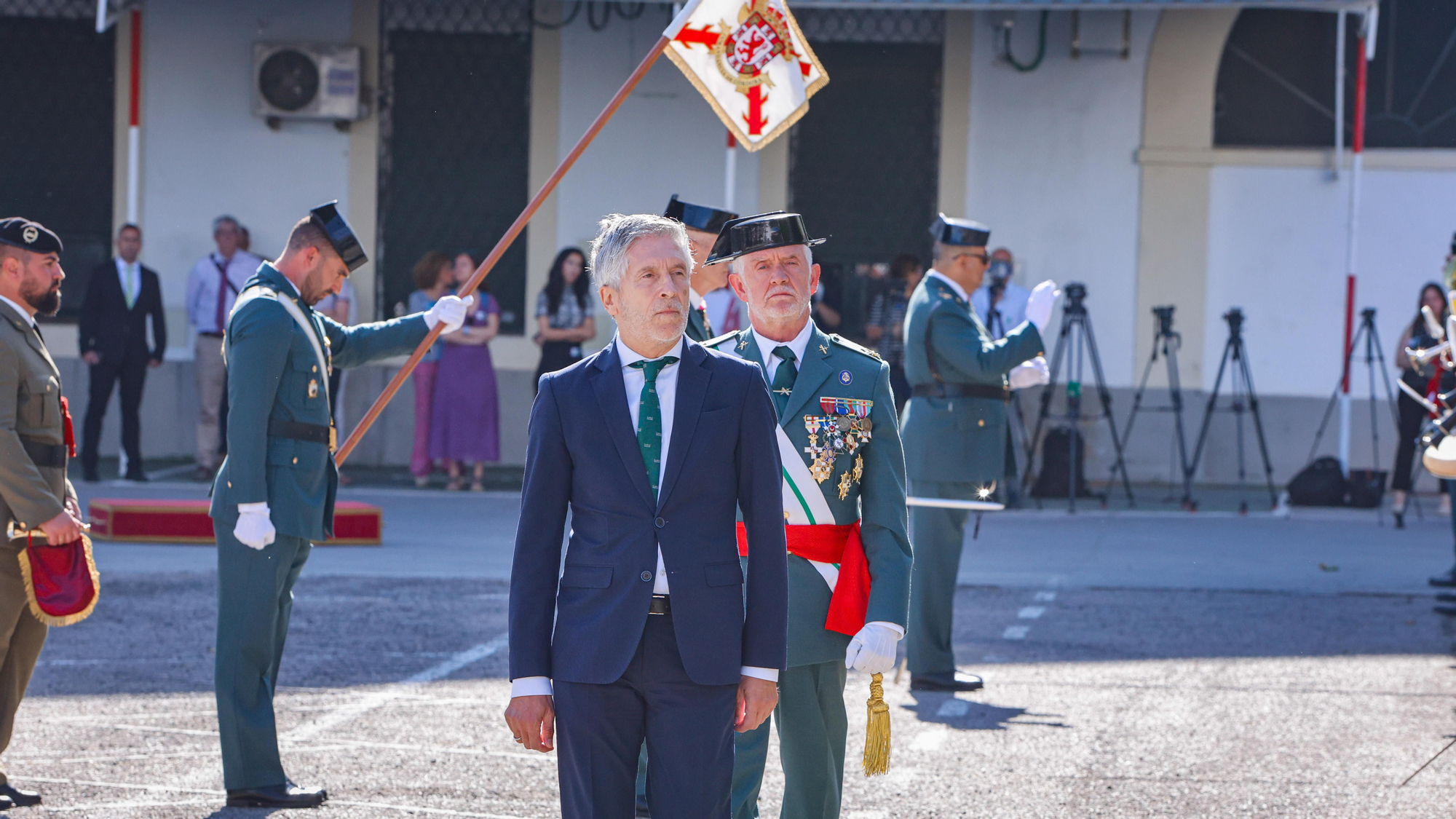 El ministro del Interior, Fernando Grande-Marlaska asiste al acto de conmemoración del 182º aniversario de la Guardia Civil