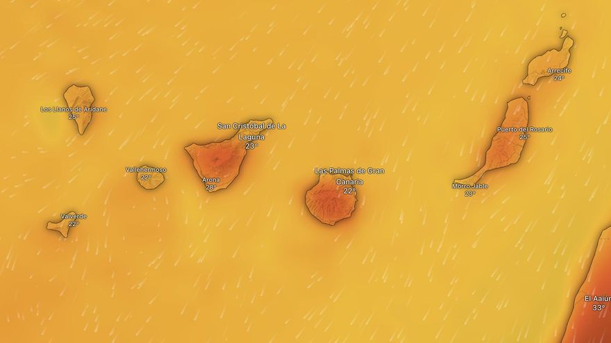 Sanidad emite avisos rojos y naranjas por calor para varios municipios de Canarias