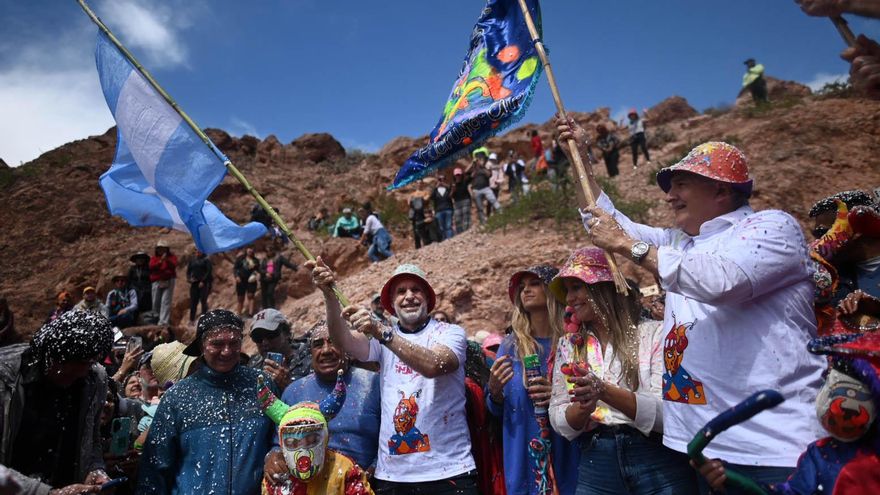 Morales encabezó una tradicional ceremonia del carnaval jujeño junto al embajador de EEUU y Rodríguez Larreta