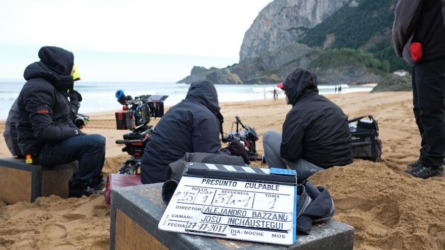 En el rodaje de Presunto Culpable