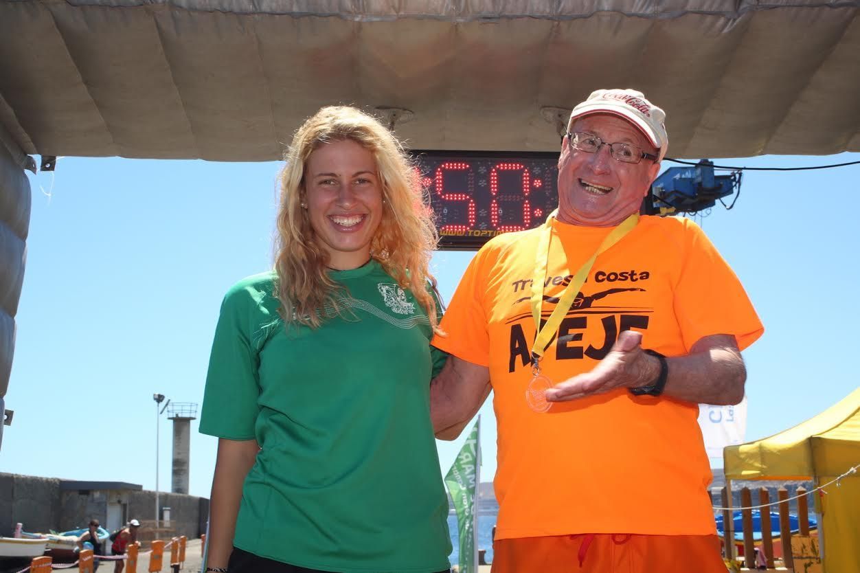 Travesía a nado La Laja-San Cristóbal. (ALEJANDRO RAMOS)