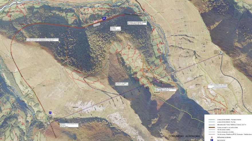 El fallido proyecto para el teleférico del Pas se desestimó en 2015 por el riesgo económico para las arcas públicas