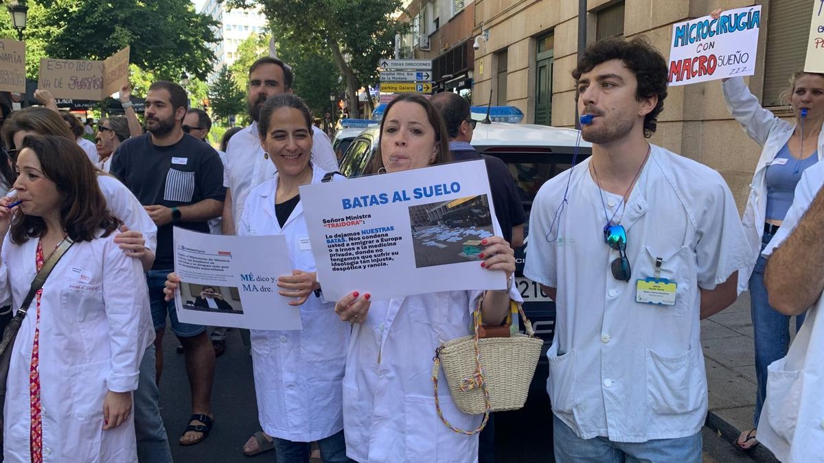 Participación en la huelga médica en Cáceres
