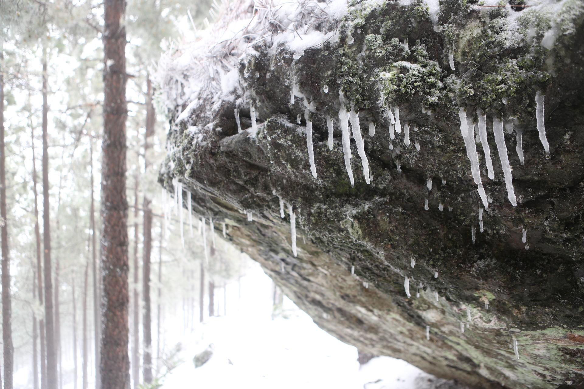 Nieve en el Roque Nublo (ALEJANDRO RAMOS)