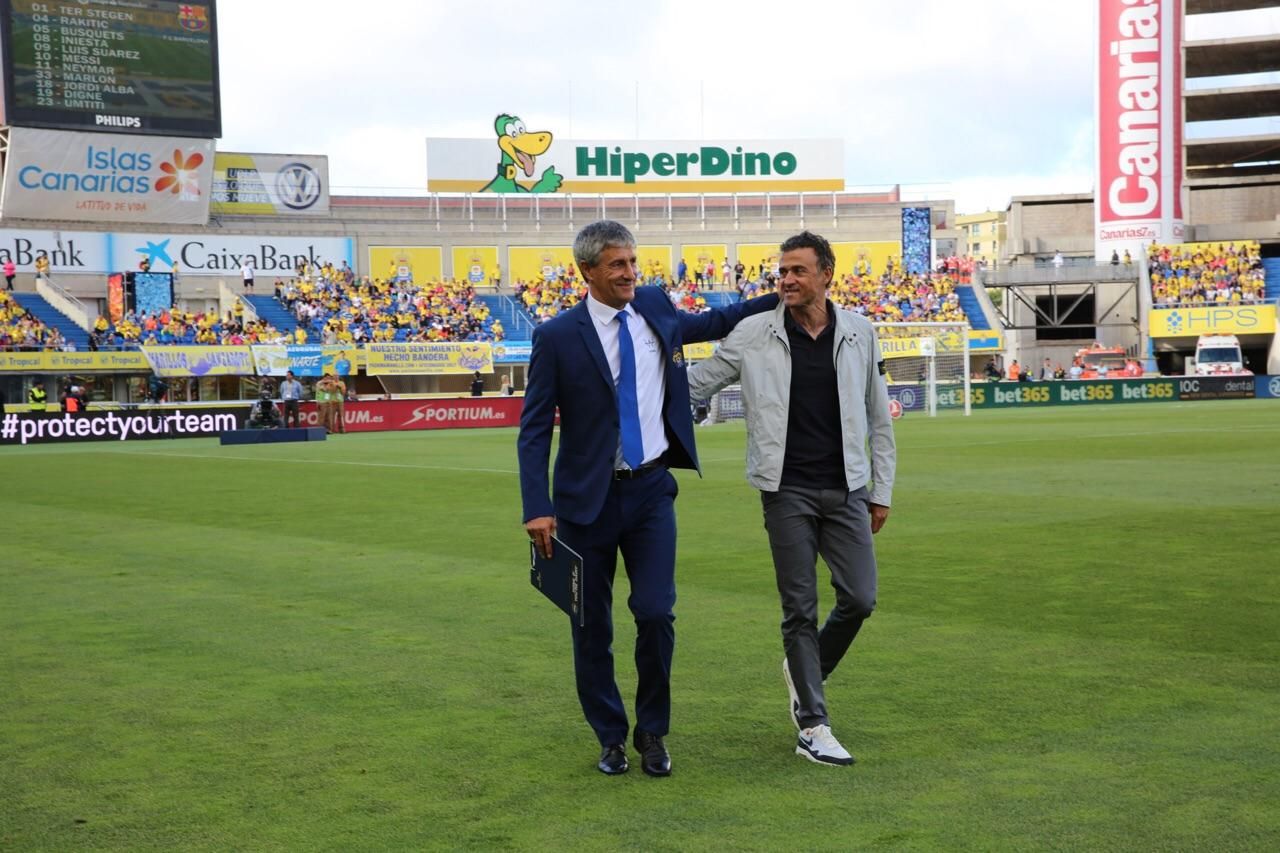 Partido entre la UD Las Palmas y FC Barcelona. Alejandro Ramos.