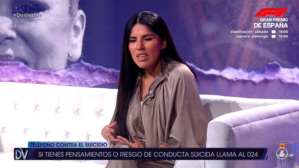 Isa Pantoja, en el plató del programa 'De Viernes'