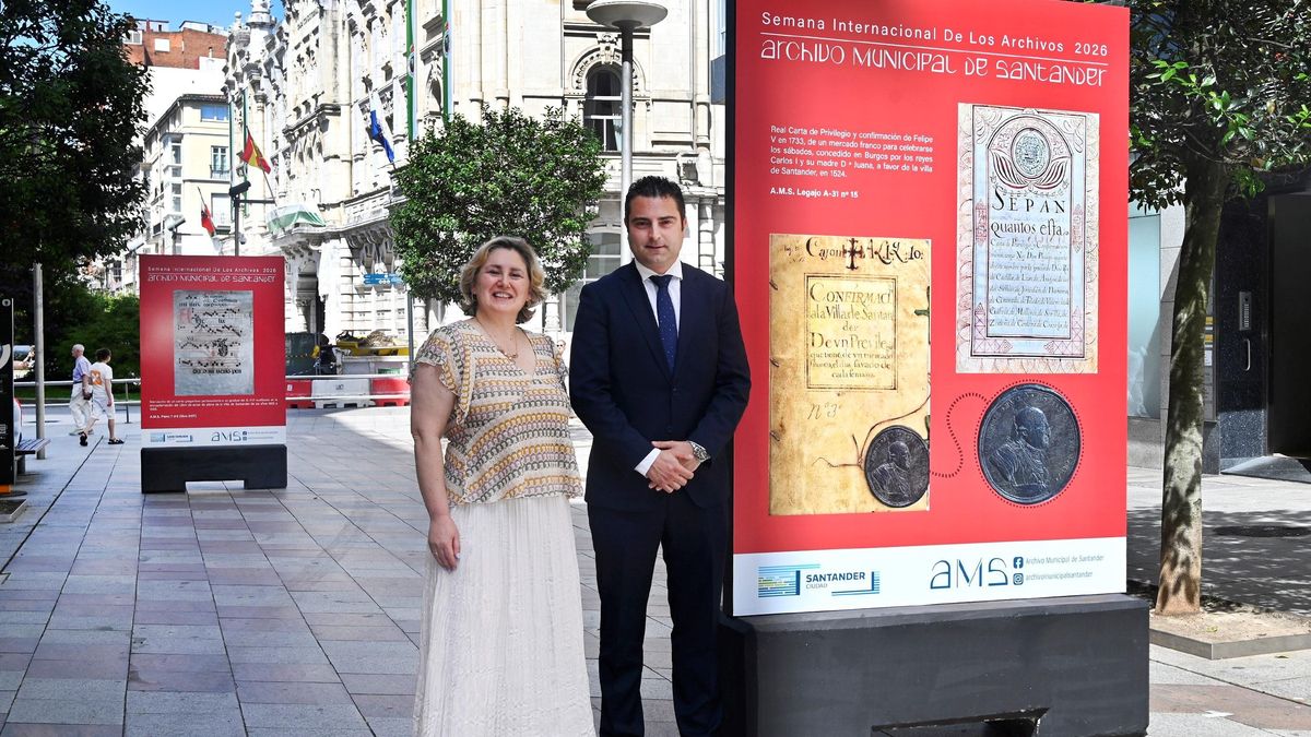 Santander se suma a la Semana Internacional de los Archivos con una exposición en la calle y visitas guiadas