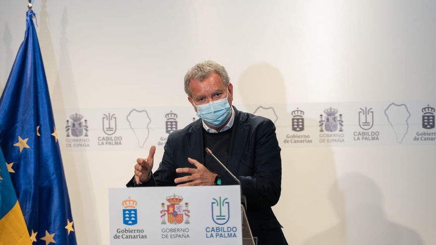 Franquis: “Hemos puesto las bases para empezar la reconstrucción de las infraestructuras viarias afectadas por el volcán”