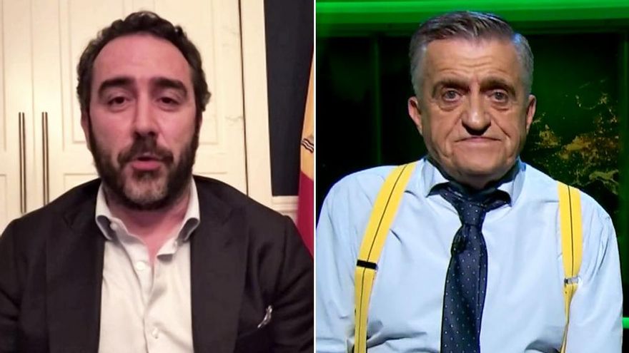 Aldama aseguró a Iker Jiménez que demandará a Wyoming, minutos después de que 'El Intermedio' bromease con él