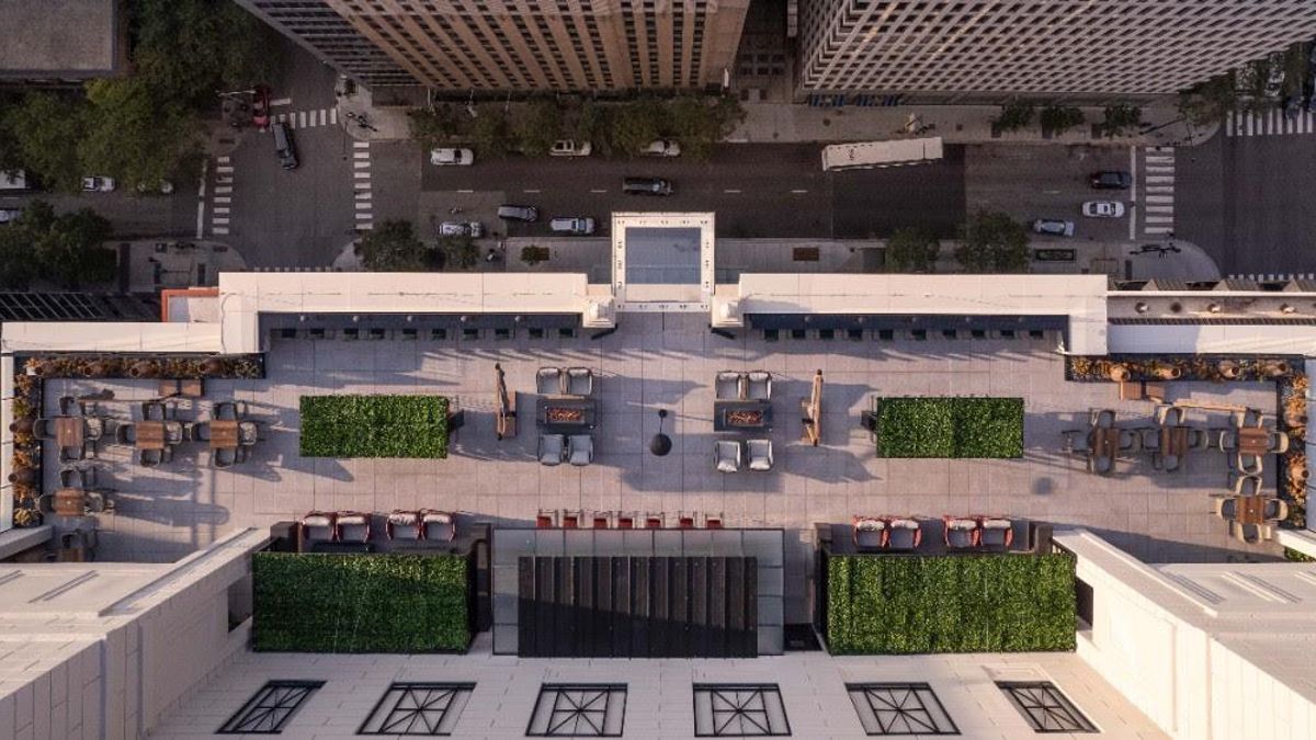 La terraza del hotel RIU.