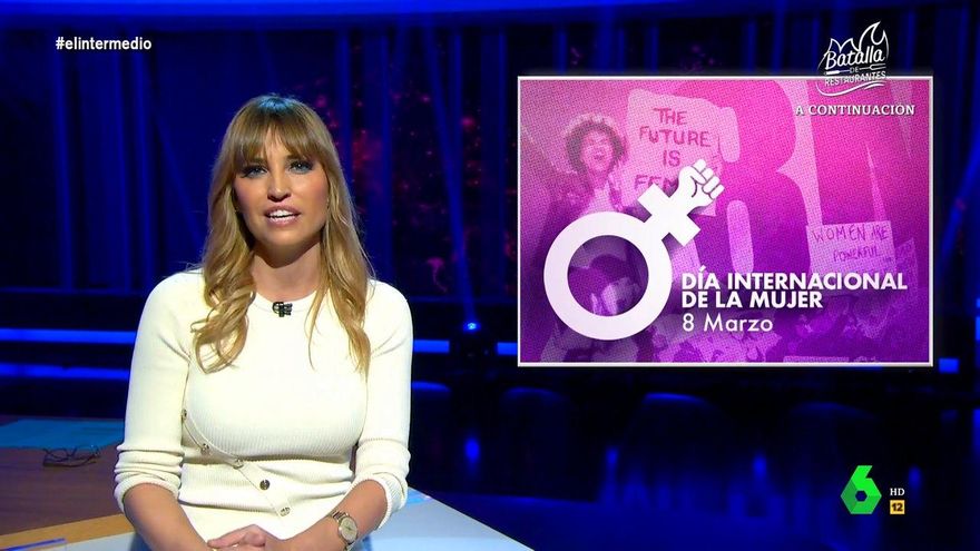 Sandra Sabatés repasa las "asignaturas pendientes" en el 8M: "Sobran motivos para que volvamos a llenar las calles"