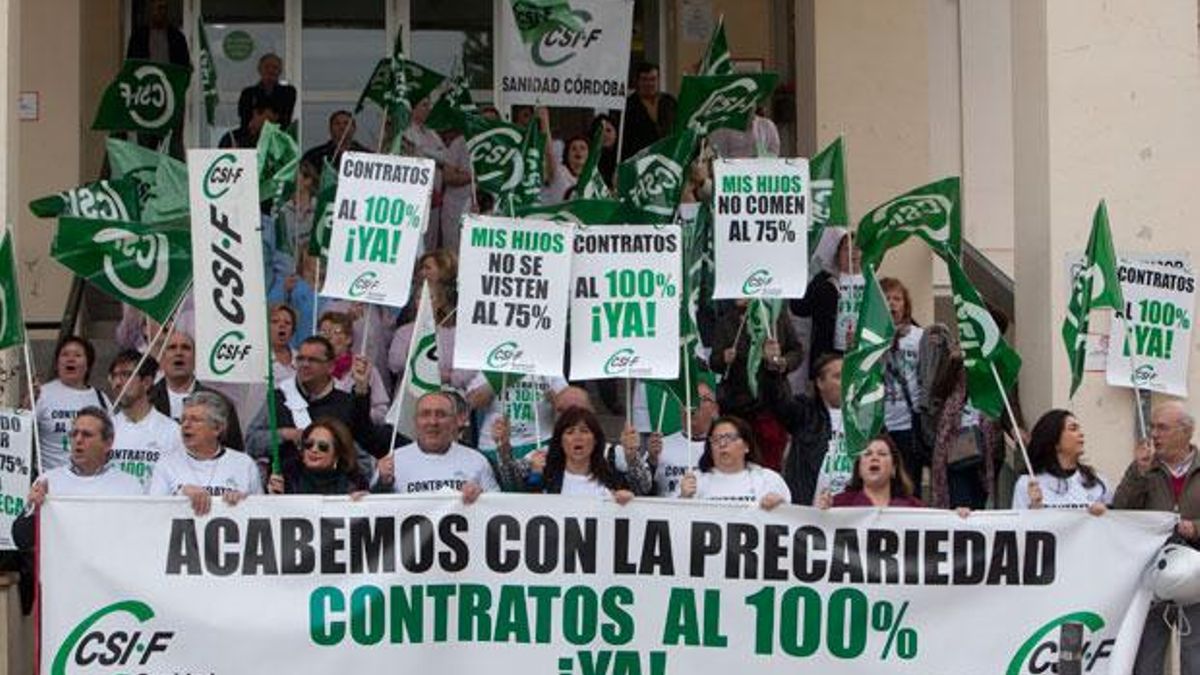 Protesta del CSIF Sanidad en una imagen de archivo | MADERO CUBERO