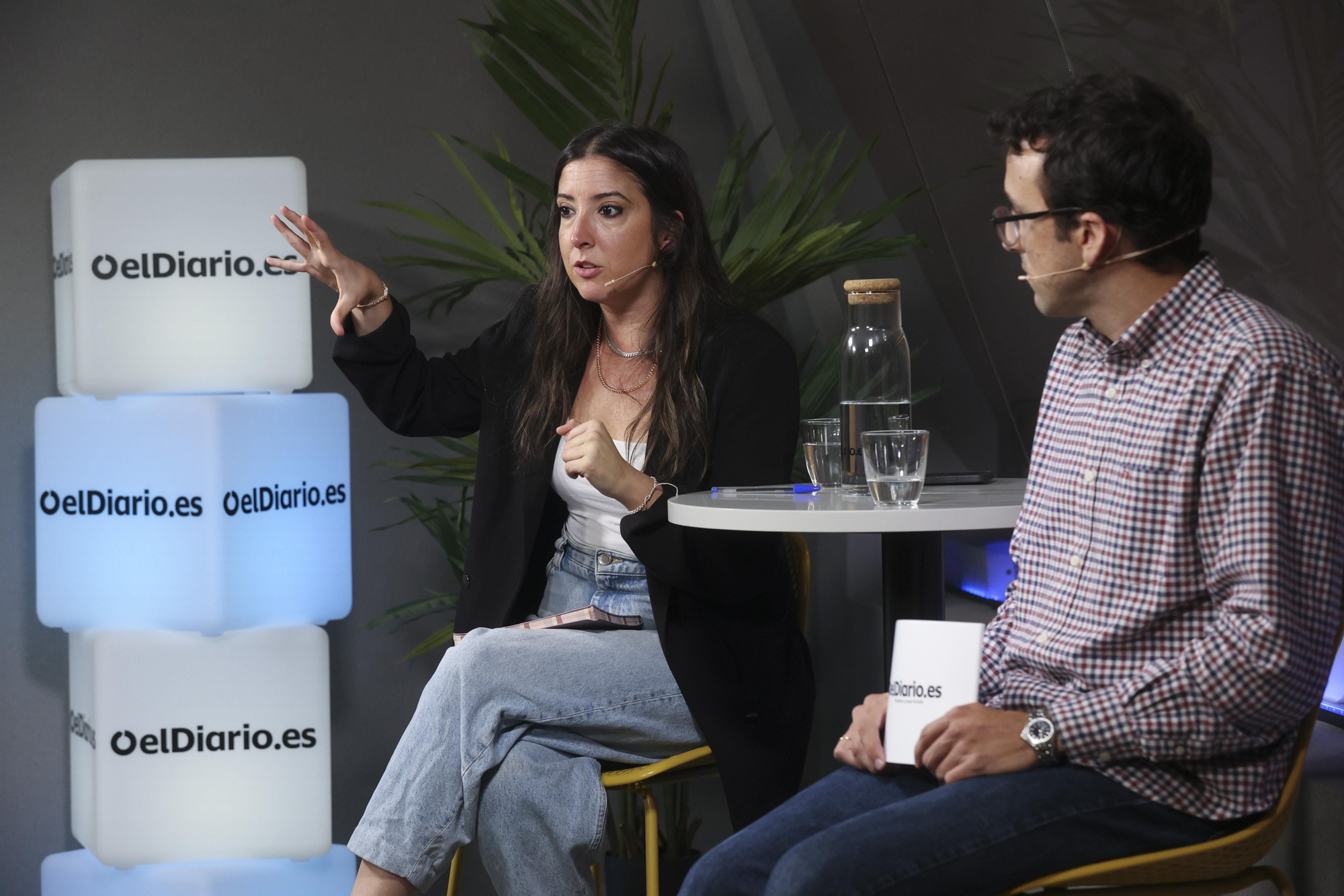 En la redacción con Gabriela Sánchez, en imágenes