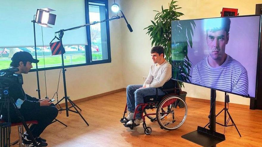 Pablo Revuelta durante un casting.