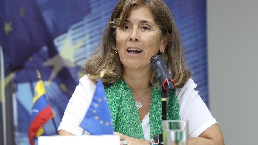 La embajadora de la Unión Europea (UE) en Venezuela, Isabel Brilhante.