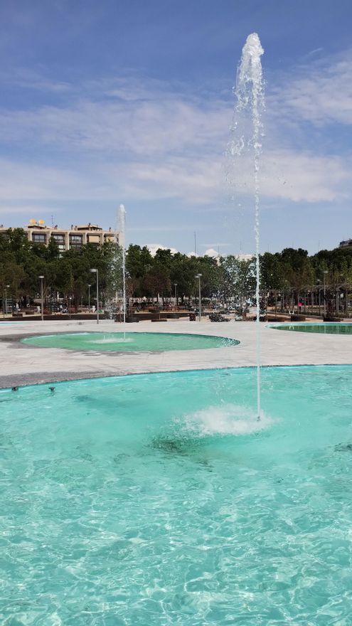 Los tres surtidores circulares