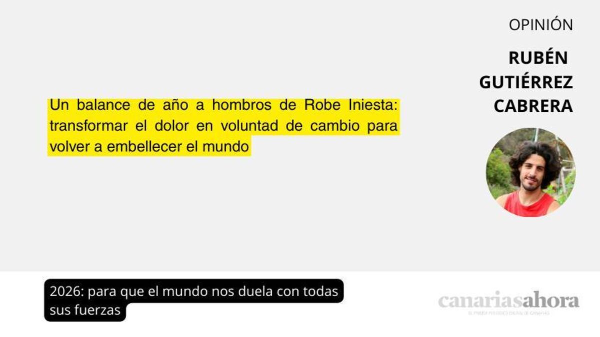 2026: para que el mundo nos duela con todas sus fuerzas