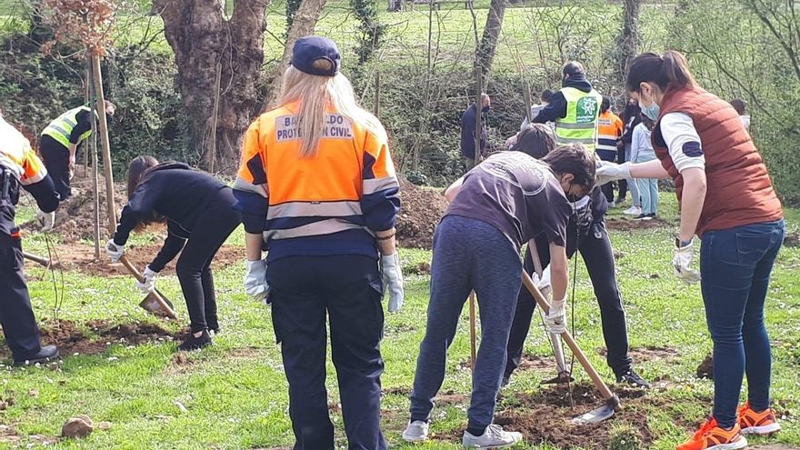 Plantación de árboles en Barakaldo