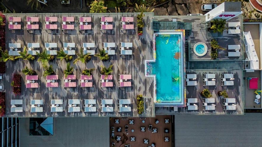 Vista aérea de las instalaciones del Hotel Bitácora de Tenerife