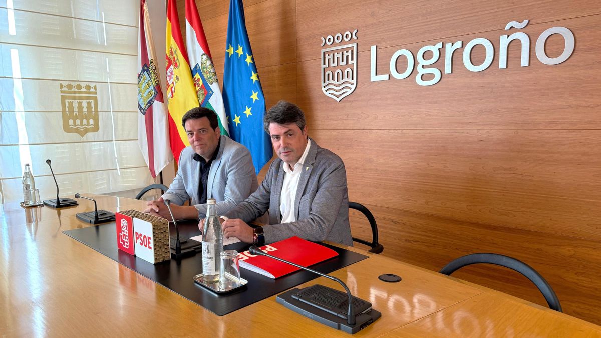 Luis Alonso y Kilian Cruz, concejales del PSOE en Logroño