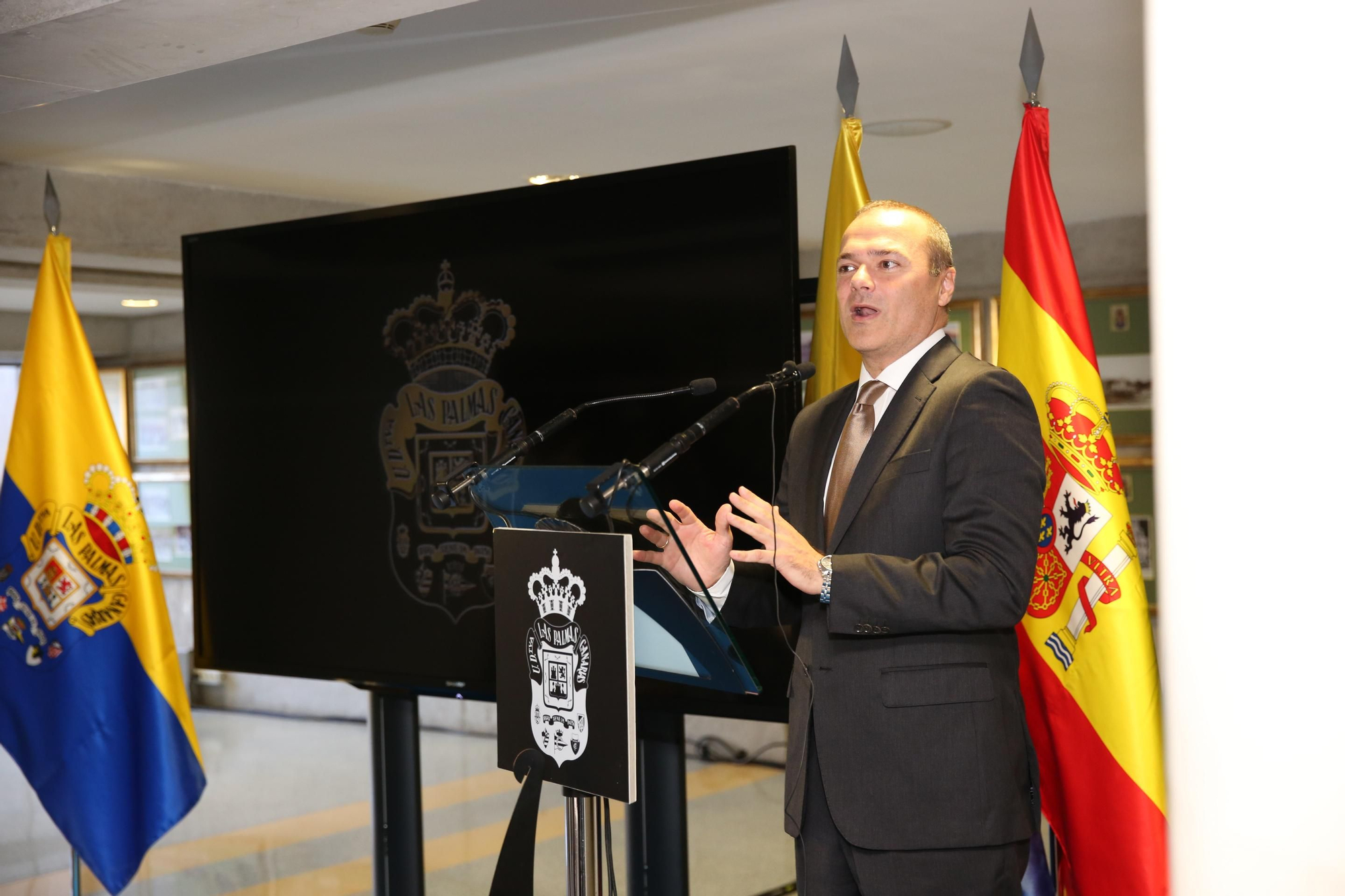 Almuerzo institucional de la UD Las Palmas en el Estadio de Gran Canaria. Alejandro Ramos.