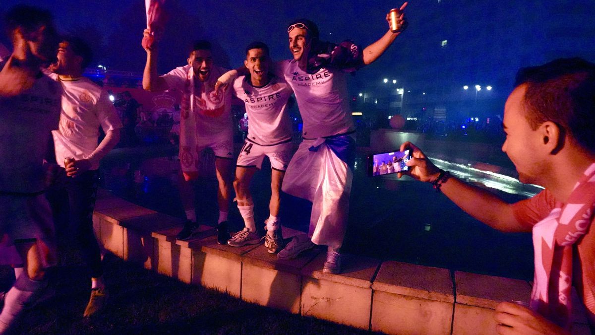 Celebración del ascenso de la Cultural a Segunda en Guzmán.