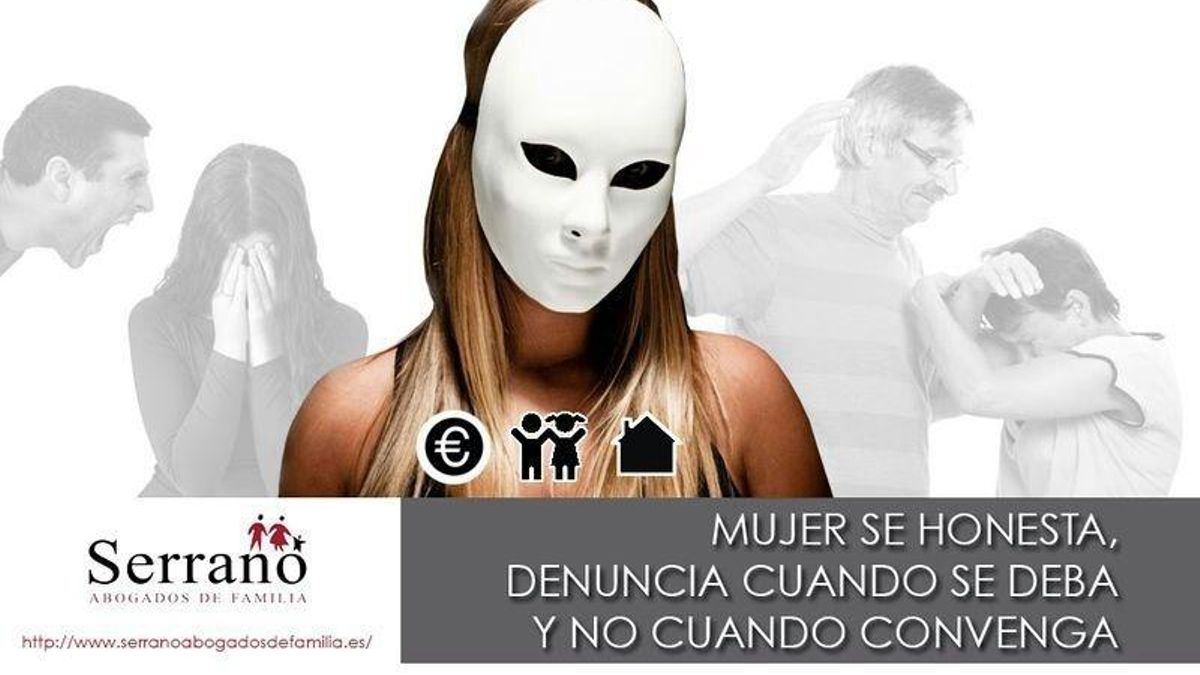 El exjuez Serrano pone en marcha la campaña 'Mujer se honesta, denuncia cuando se deba y no cuando convenga'