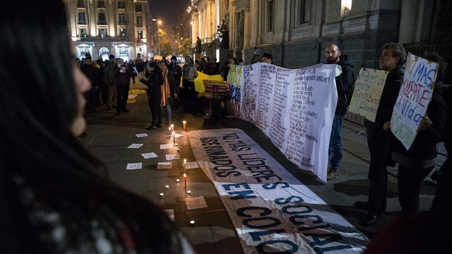 Según el Instituto de Estudios para el Desarrollo y la Paz (Indepaz), en lo que va de 2020 han sido asesinados en Colombia 140 líderes sociales, 54 de ellos desde que inició la cuarentena obligatoria por el coronavirus el pasado 25 de marzo.