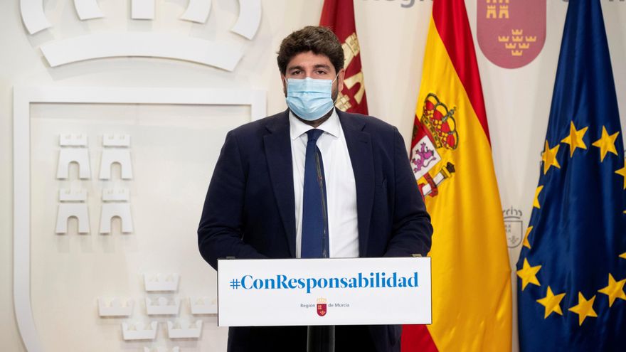 El presidente de la Comunidad de Murcia, Fernando López Miras. EFE/Marcial Guillén /Archivo