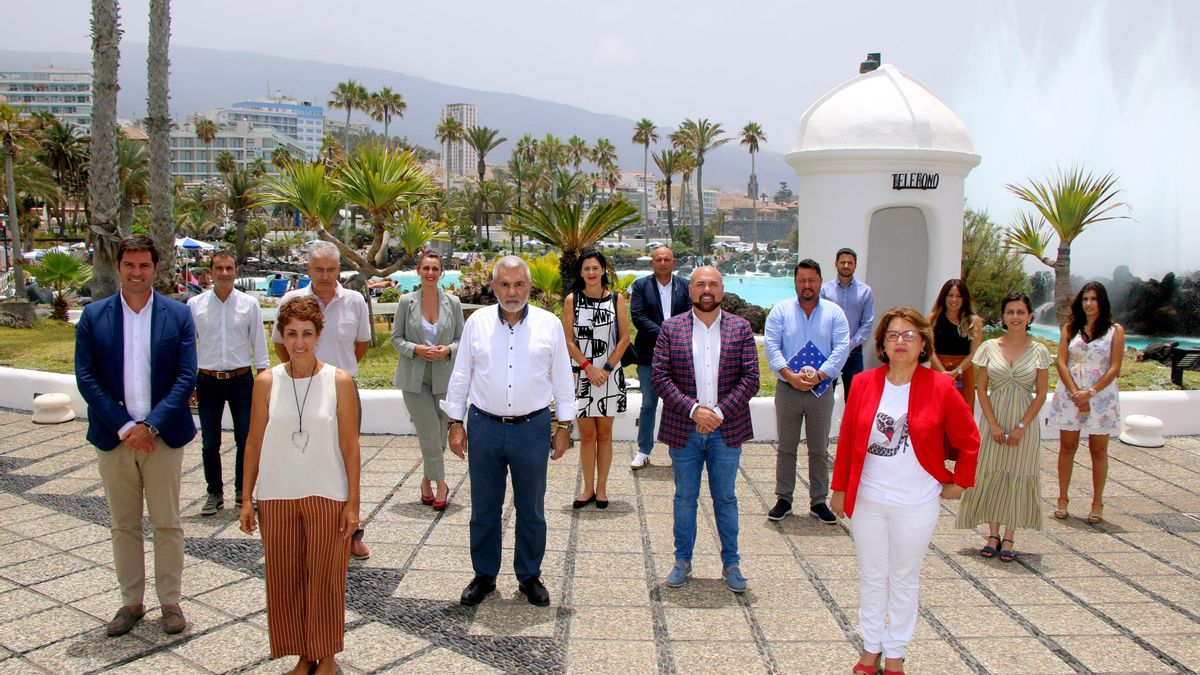 Los alcaldes de los municipios turísticos de Canarias, en una imagen de archivo