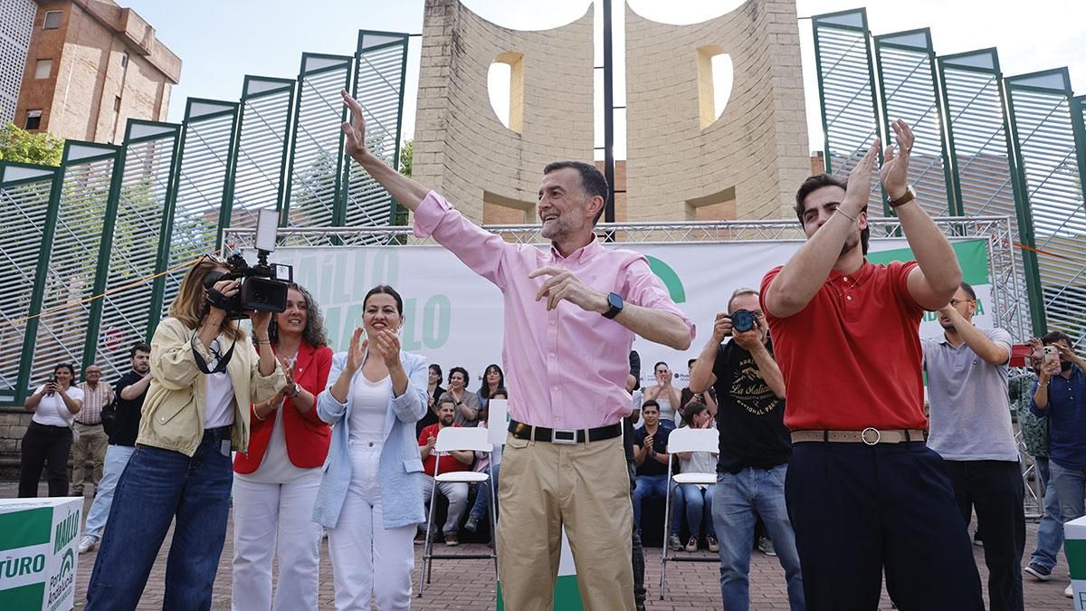 Mitin de Por Andalucía en la plaza de la Juventud de Córdoba