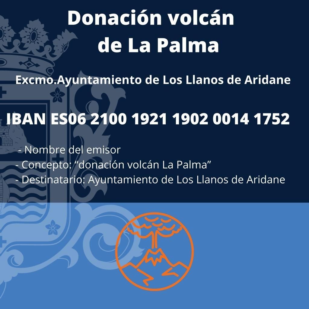 Cuenta para la donación.