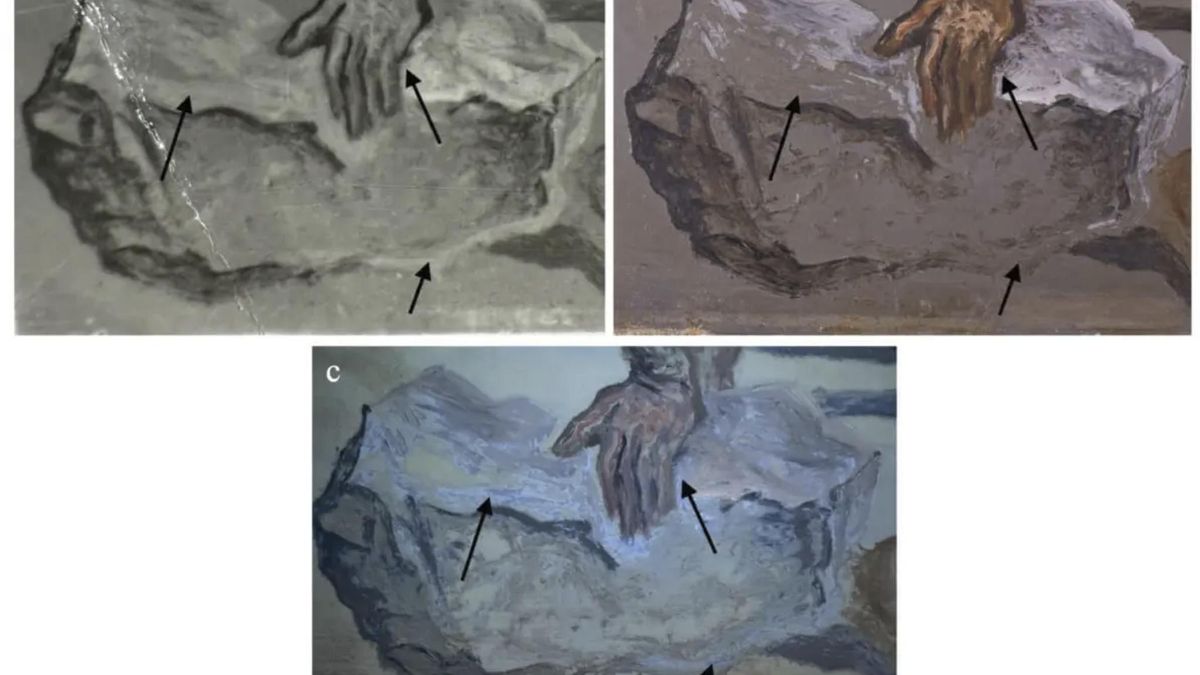 Los mapas químicos mostraron que ciertas zonas cambiaron al aplicar un tipo de blanco sobre otro distinto