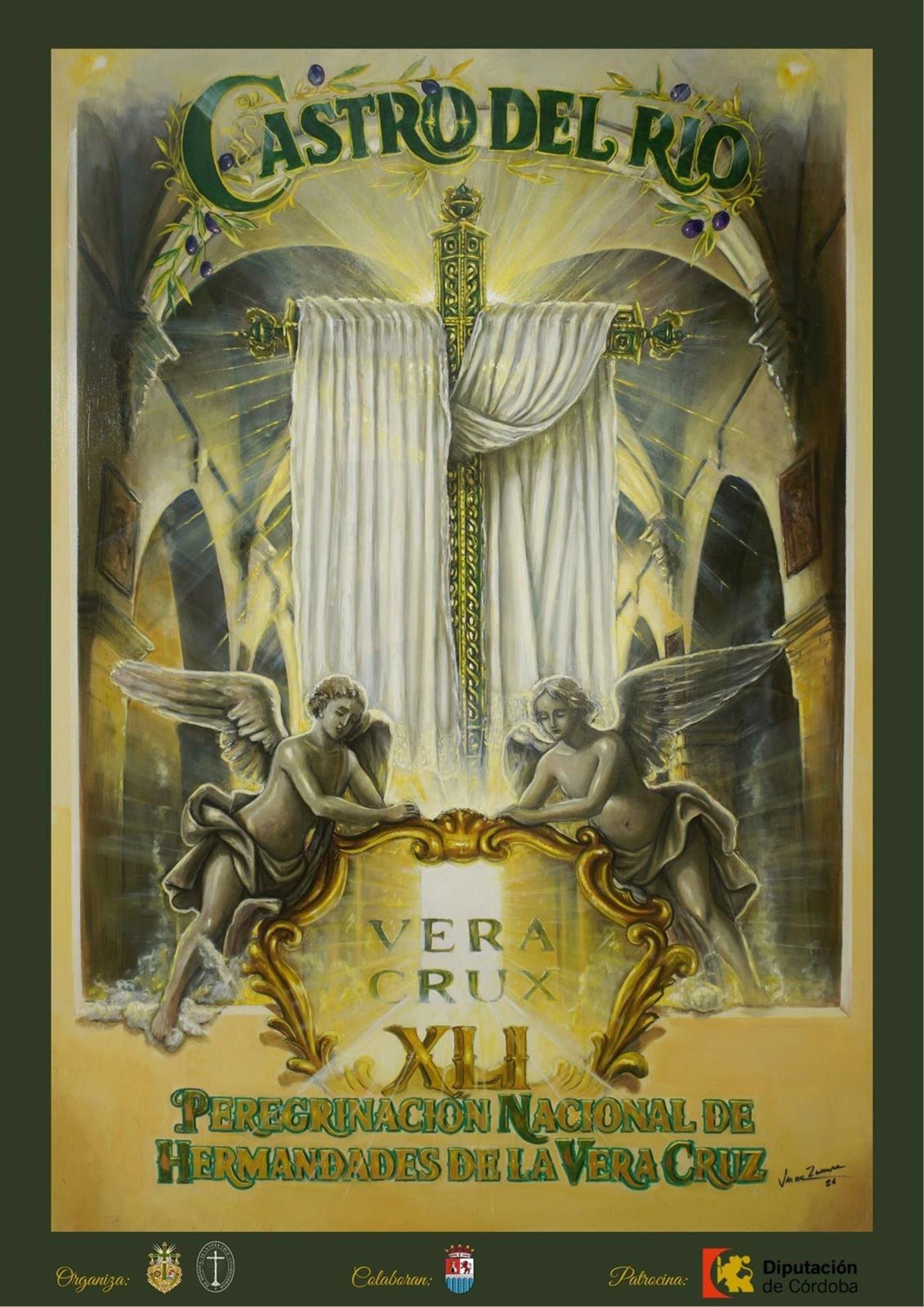 Cartel conmemorativo de la XLI Peregrinación Nacional de Hermandades y Cofradías de la Vera Cruz