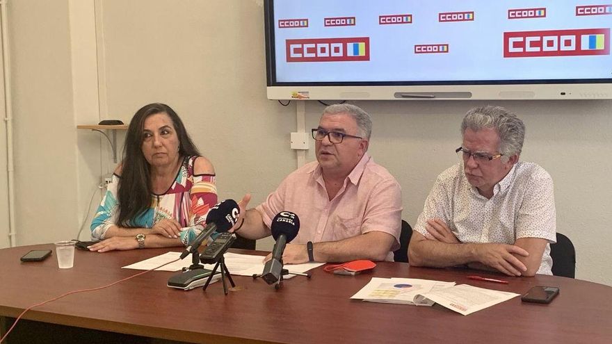 El secretario general de la Federación de Enseñanza de CCOO-Canarias, José Ramón Barroso