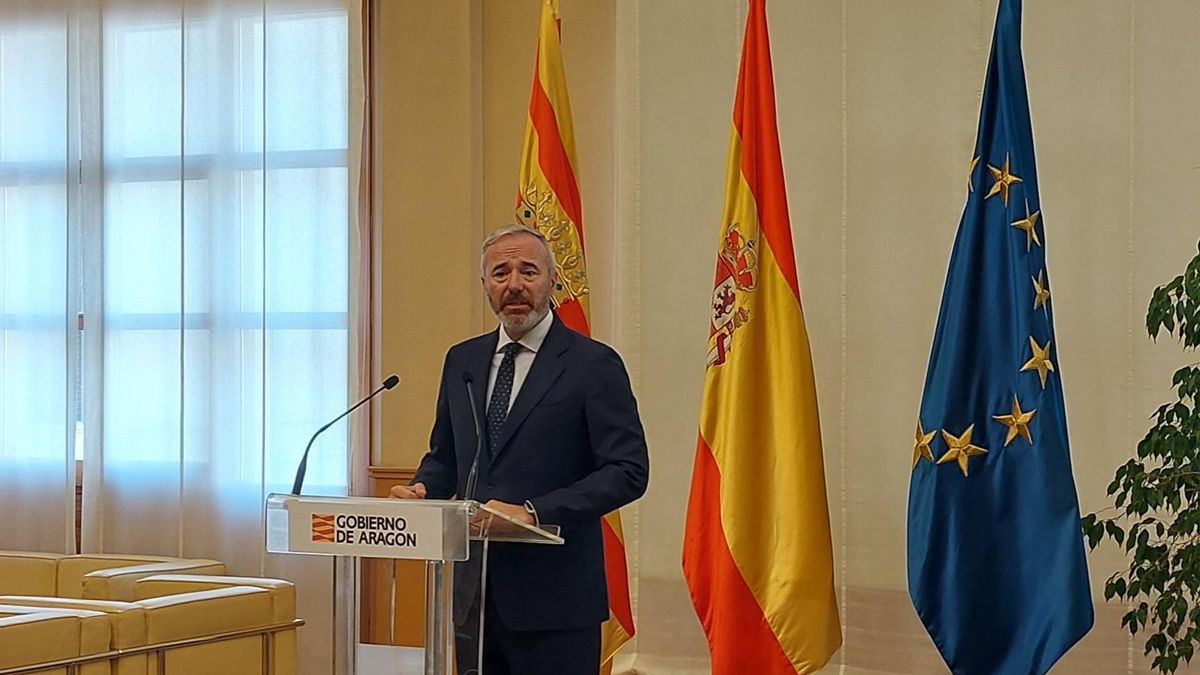 El presidente del Gobierno de Aragón, Jorge Azcón.