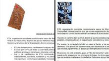 El anagrama empleado por ETA en sus últimos comunicados y el usado hasta septiembre de 2017