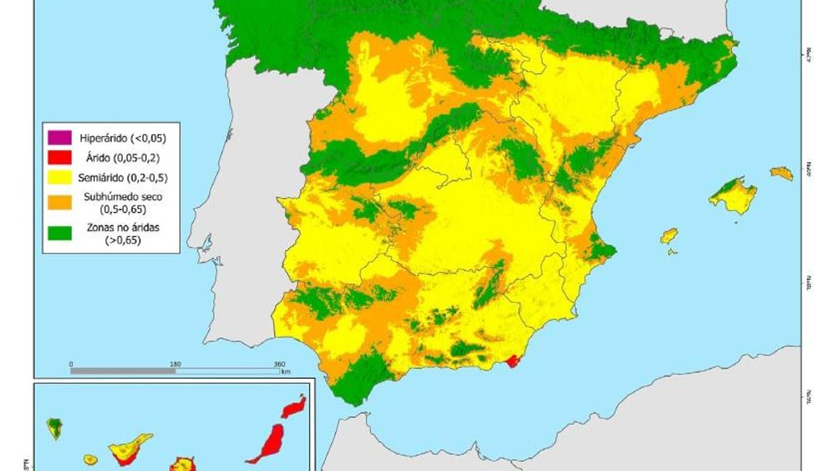 Fuente: Atlas de la desertificación de España.