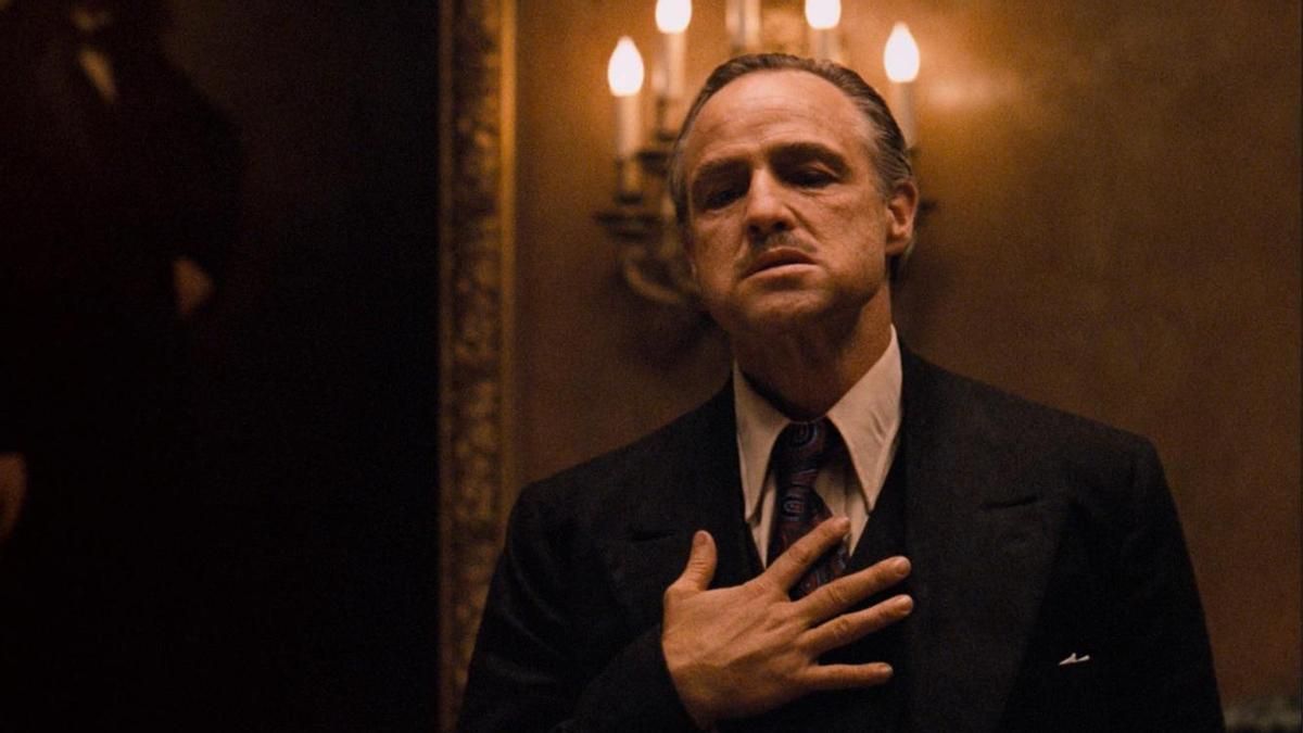 Marlon Brando en un fotograma de 'El padrino'