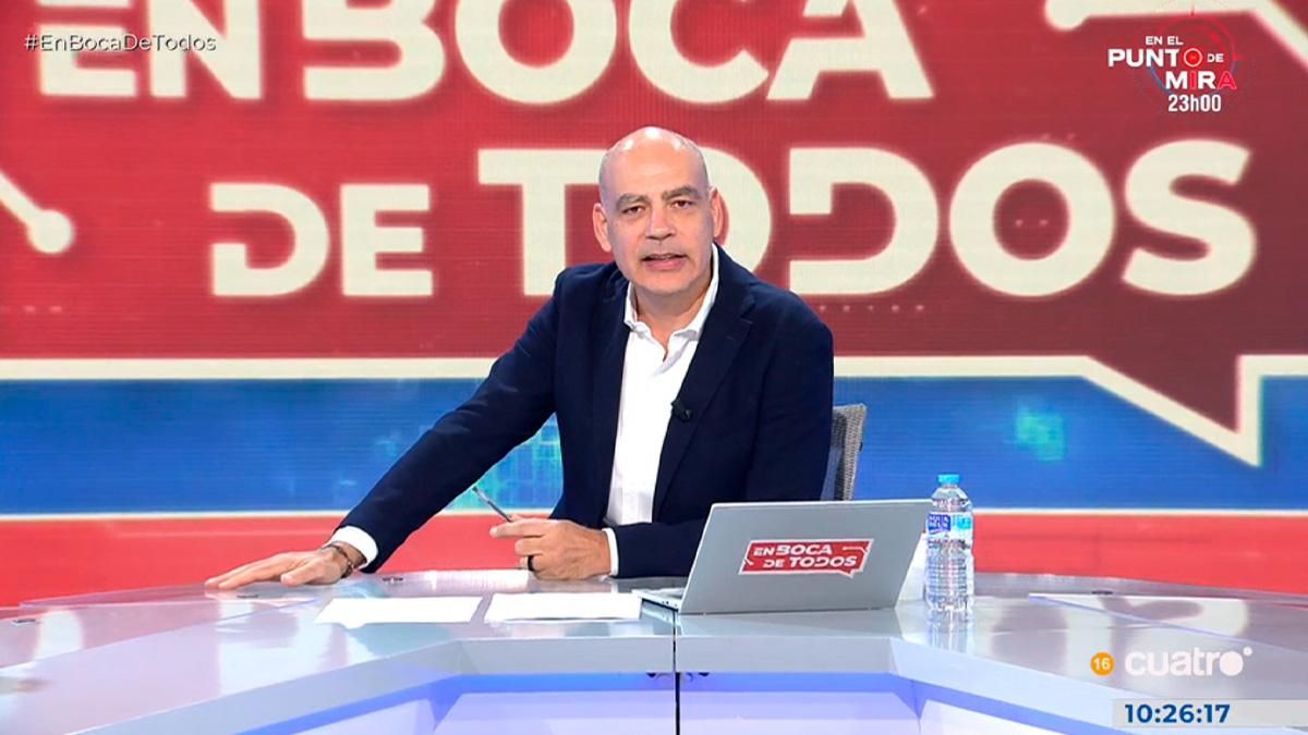 Mediaset amplía el horario de 'En boca de todos' en Cuatro, consolidando a Nacho Abad en su programación matinal