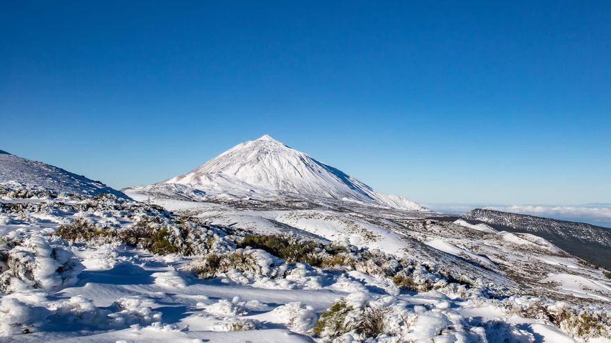 Las espectaculares imágenes del Teide después de la tormenta