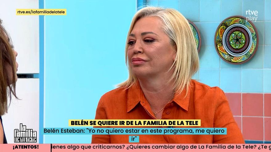 'La familia de la tele' habla de sus audiencias entre lágrimas, con Belén Esteban "amargada": "Me quiero ir"