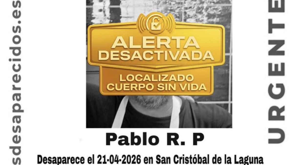 Localizado el cuerpo sin vida del hombre de 60 años desaparecido desde este lunes en Tenerife