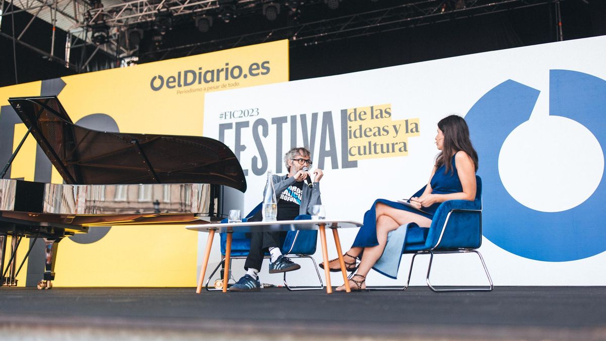James Rhodes durante su charla con Ana Requena.