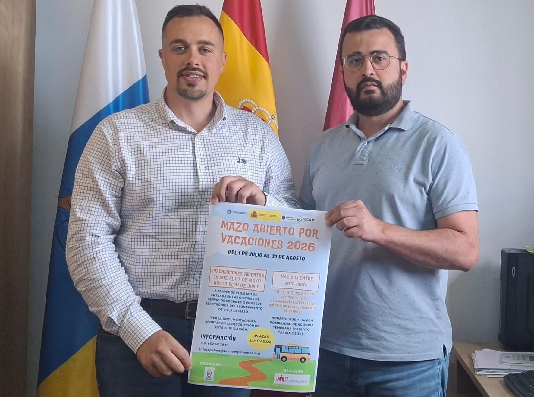 Presentación del campus de verano ‘Mazo abierto por vacaciones’.