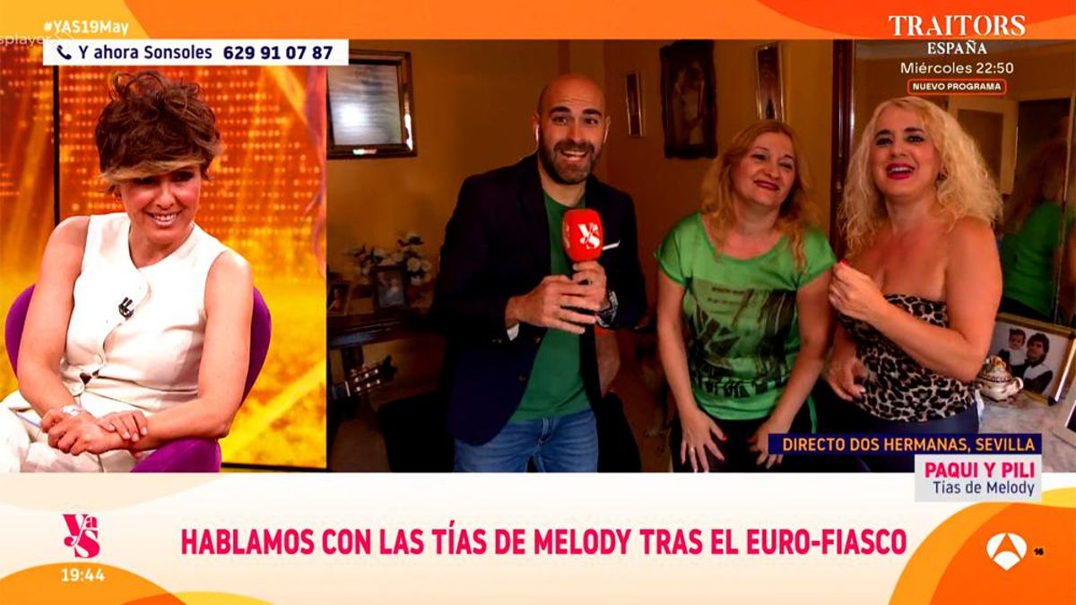 'Y ahora Sonsoles' habló el lunes en directo con las tías de Melody