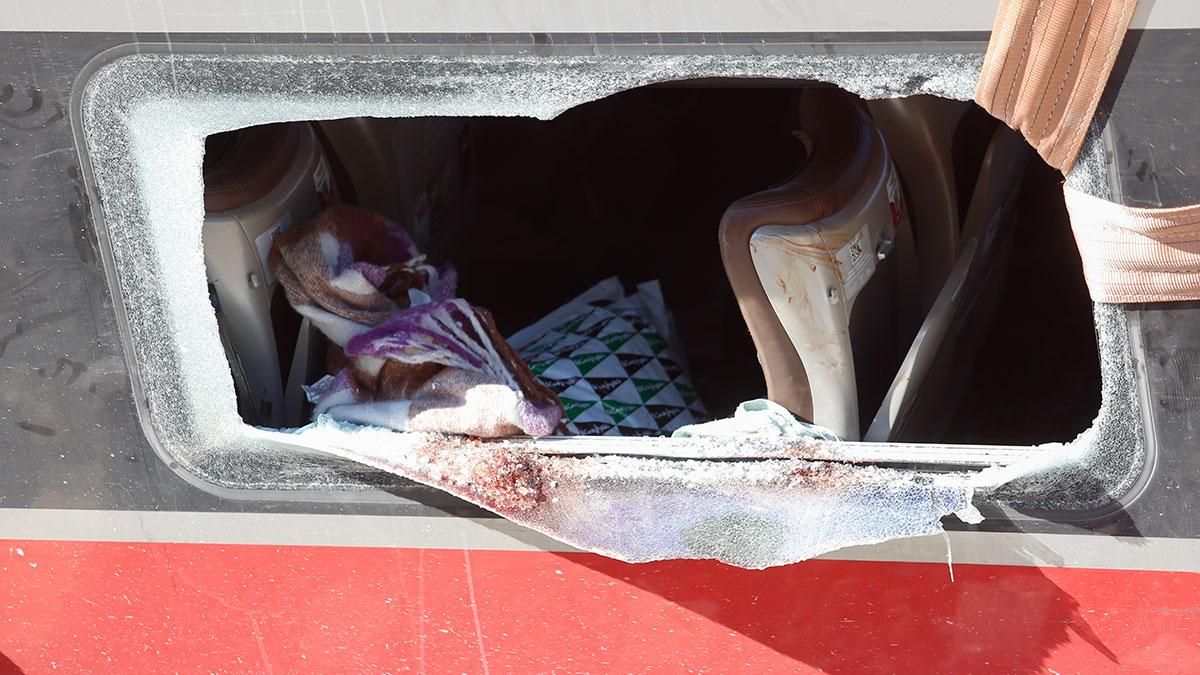 Estado en el que ha quedado parte del tren Iryo tras el accidente